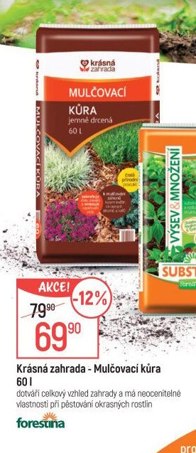 Krásná zahrada - Mulčovací kůra 60 l
