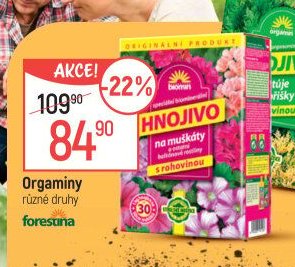 Orgaminy hnojivo na muškáty