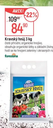 Kravský hnůj 3 kg