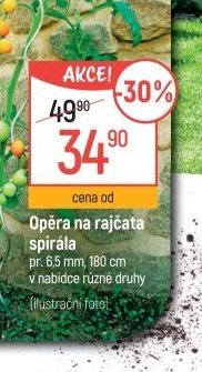 Opěra na rajčata spirála