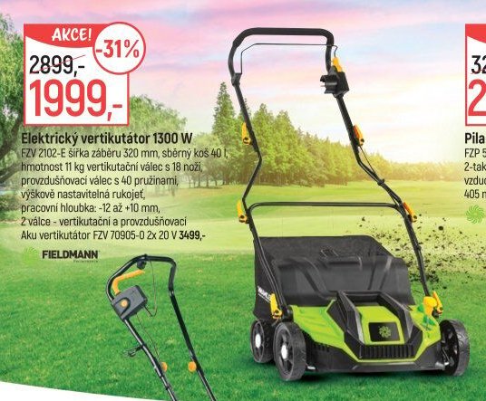 Elektrický vertikutátor 1300 W FZV 2102-E