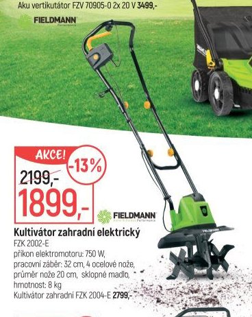 Kultivátor zahradní elektrický FZK 2002-E