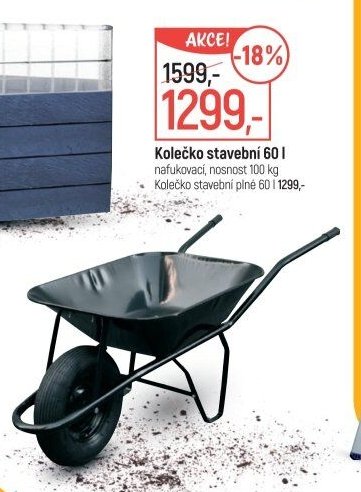 Kolečko stavební 60 l
