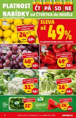 akční leták Penny Market 22.2.2024-28.2.2024