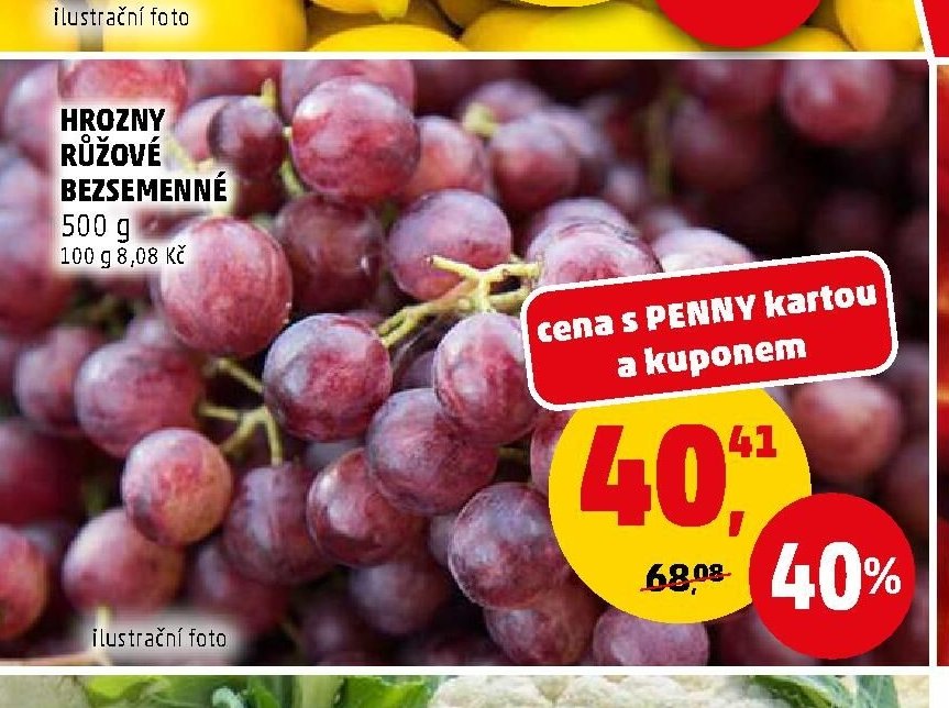HROZNY RŮŽOVÉ BEZSEMENNÉ