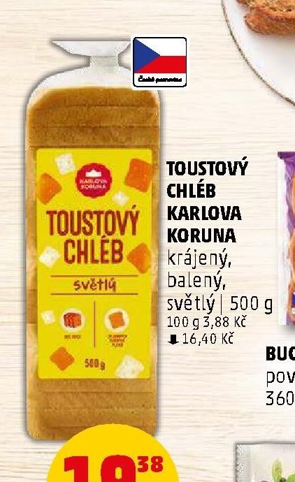 TOUSTOVÝ CHLÉB KARLOVA KORUNA
