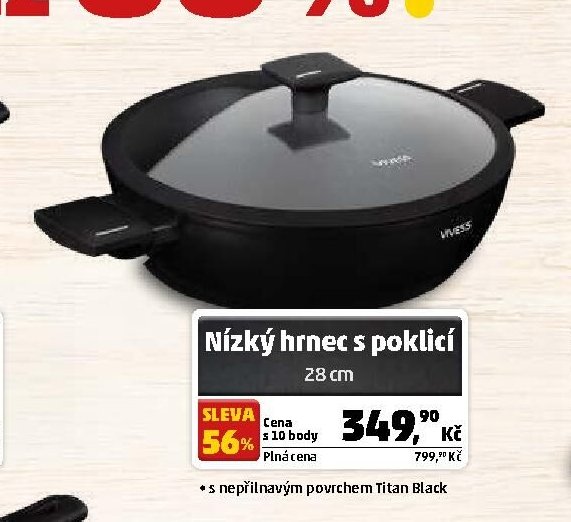 Nízký hrnec s poklicí 28 cm