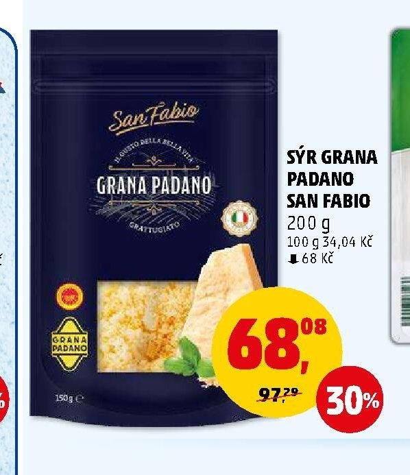 SÝR GRANA PADANO SAN FABIO 200 g