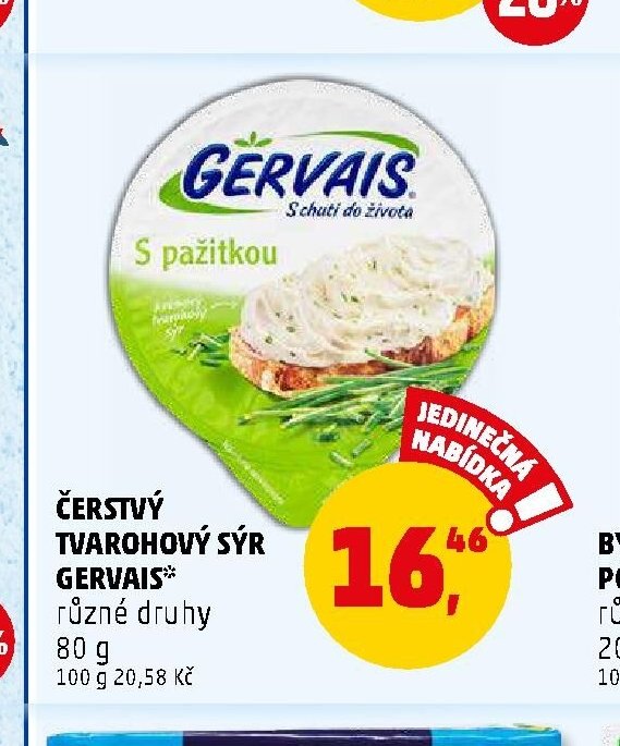 ČERSTVÝ TVAROHOVÝ SÝR GERVAIS 80 g