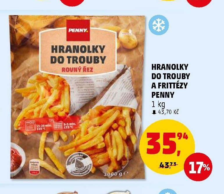 HRANOLKY DO TROUBY A FRITTÉZY PENNY