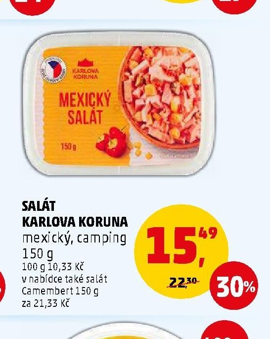 SALÁT KARLOVA KORUNA mexický, camping 150 g