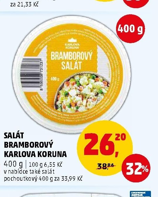 SALÁT BRAMBOROVÝ KARLOVA KORUNA 400 g