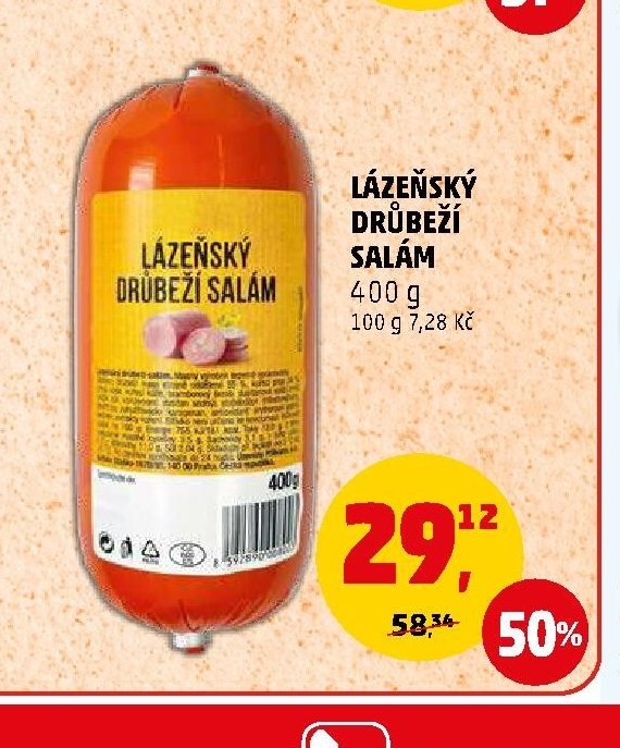 LÁZEŇSKÝ DRŮBEŽÍ SALÁM 400 g
