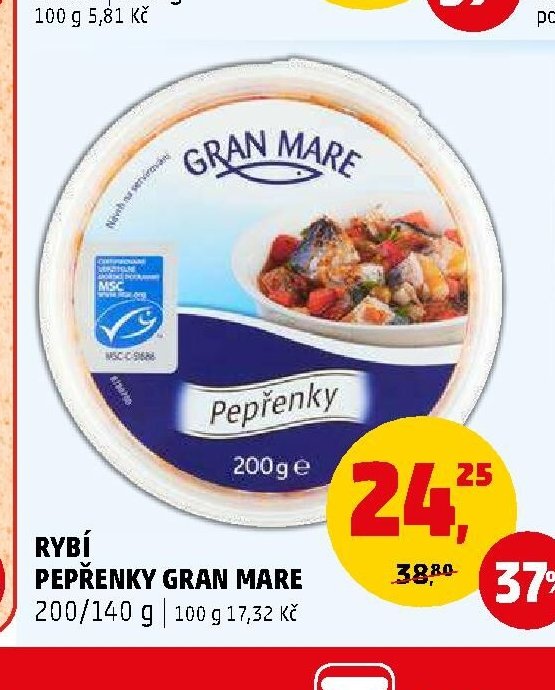 RYBÍ PEPŘENKY GRAN MARE 200/140 g