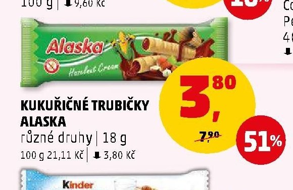 KUKUŘIČNÉ TRUBIČKY ALASKA