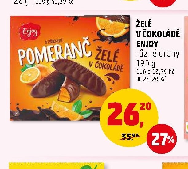 ŽELÉ V ČOKOLÁDĚ ENJOY