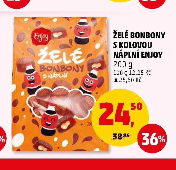 ŽELÉ BONBONY S KOLOVOU NÁPLNÍ ENJOY