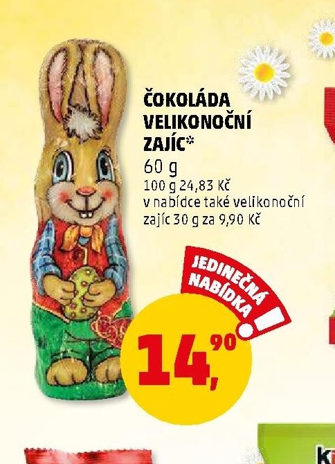 ČOKOLÁDA VELIKONOČNÍ ZAJÍC