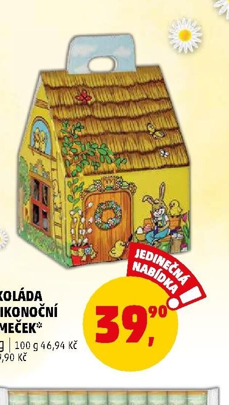 ČOKOLÁDA VELIKONOČNÍ DOMEČEK