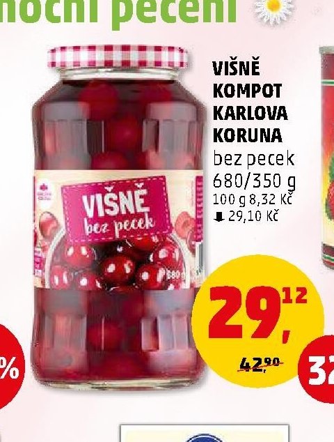 VIŠNĚ KOMPOT KARLOVA KORUNA