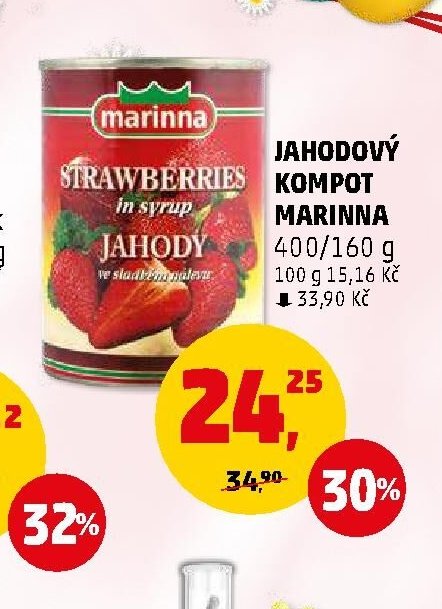 JAHODOVÝ KOMPOT MARINNA