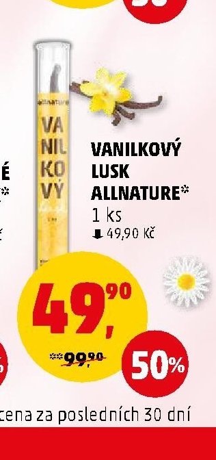 VANILKOVÝ LUSK ALLNATURE
