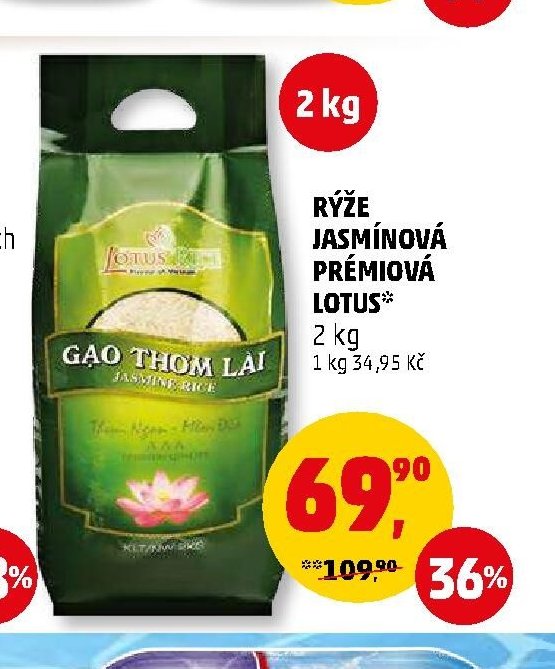 RÝŽE JASMÍNOVÁ PRÉMIOVÁ LOTUS