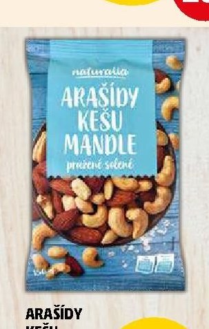 Arašídy kešu mandle Naturalia