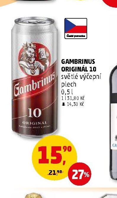 Gambrinus Originál 10