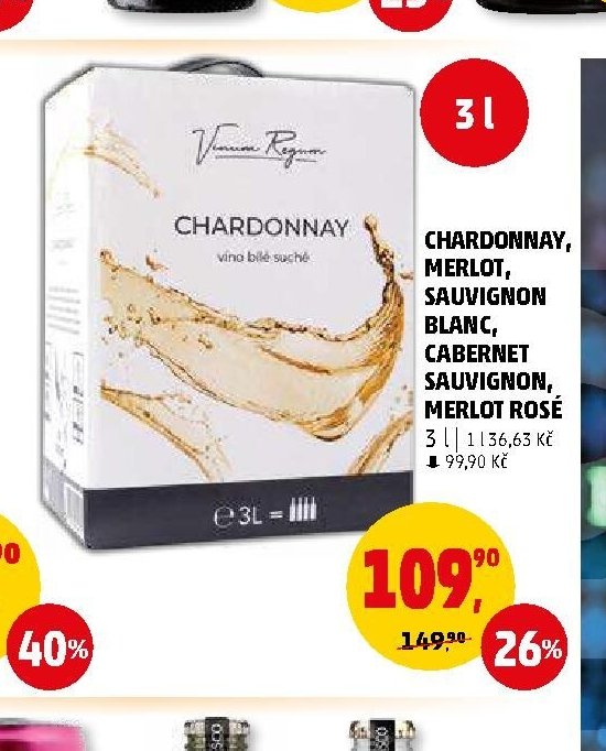 Chardonnay, Merlot, Sauvignon Blanc, Cabernet Sauvignon, Merlot Rosé