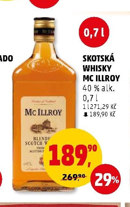 Skotská whisky Mc Illroy