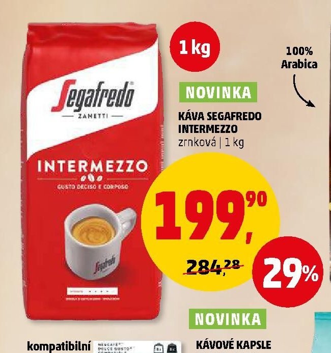 Káva Segafredo Intermezzo zrnková | 1 kg