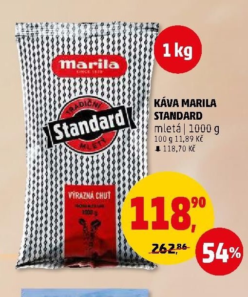 Káva Marila Standard mletá | 1000 g