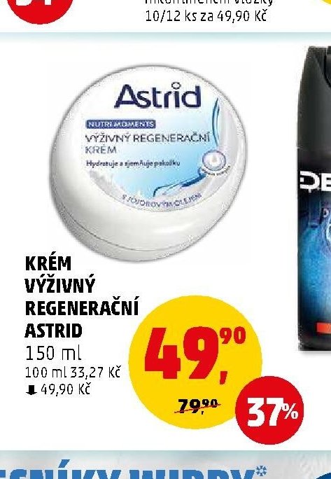 Krém výživný regenerační Astrid 150 ml