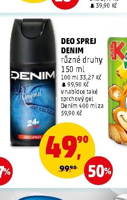 Deo sprej Denim 150 ml