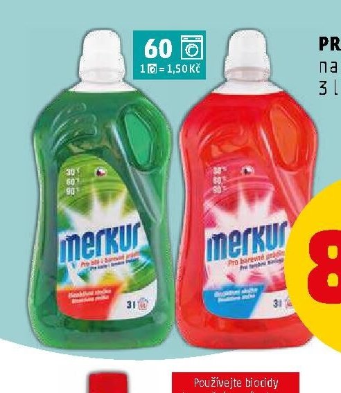 Prací gel Merkur na bílé
