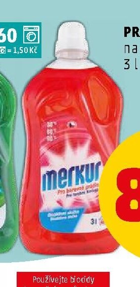 Prací gel Merkur na barevné prádlo