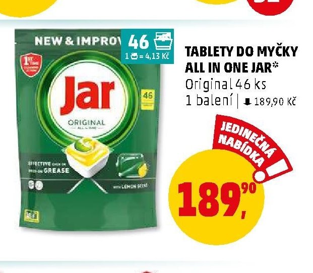 Tablety do myčky All in One Jar