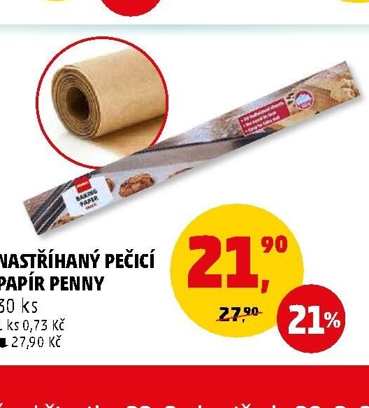 Nastříhaný pečicí papír Penny