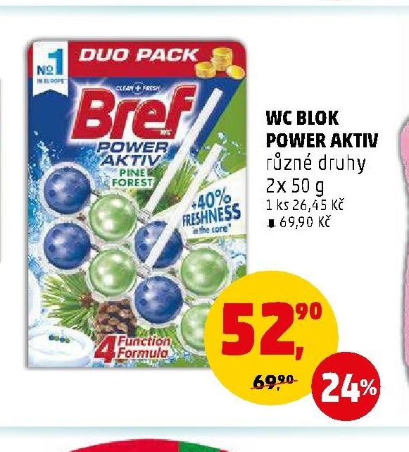 WC blok Power Aktiv různé druhy 2x 50 g