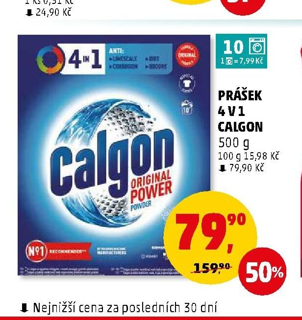 Prášek 4 v 1 Calgon 500 g