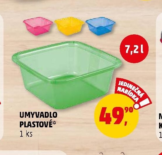 UMYVADLO PLASTOVÉ