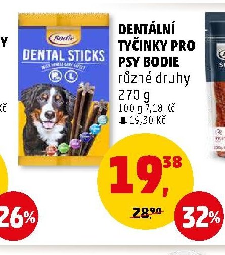 DENTÁLNÍ TYČINKY PRO PSY BODIE