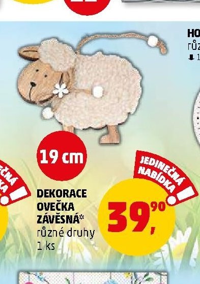 DEKORACE OVEČKA ZÁVĚSNÁ