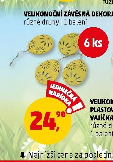VELIKONOČNÍ PLASTOVÁ VAJÍČKA