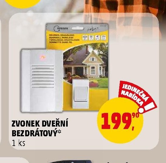 ZVONEK DVEŘNÍ BEZDRÁTOVÝ