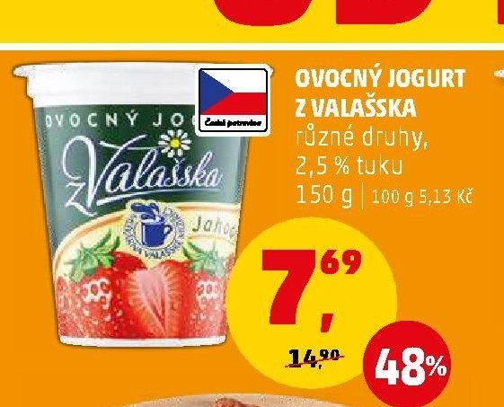 Ovocný jogurt z Valašska