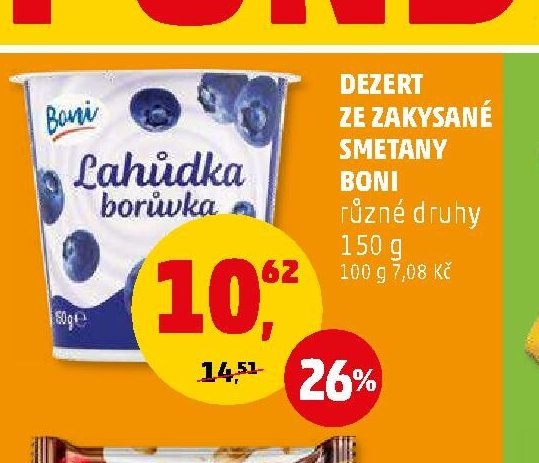 Dezert ze zakysané smetany Boni
