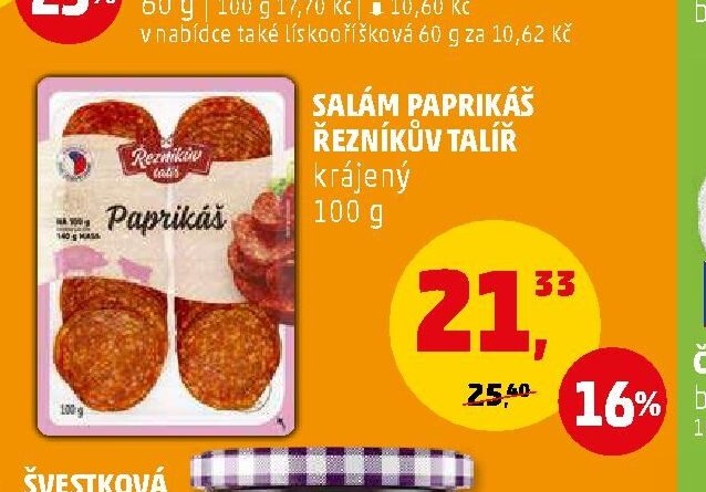 Salám Paprikáš Řezníkův talíř