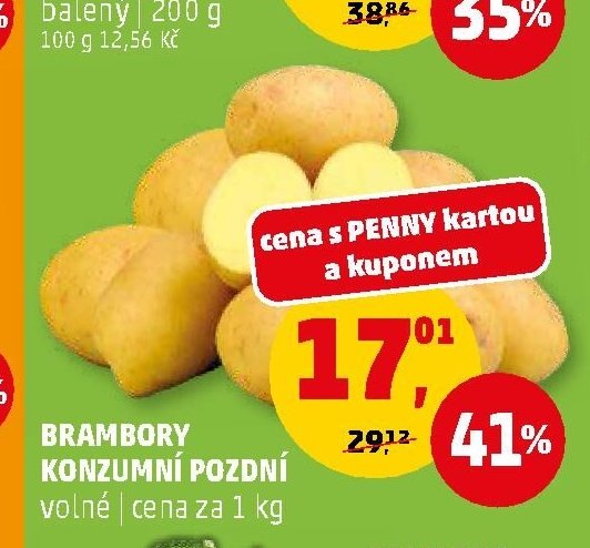 Brambory konzumní pozdní